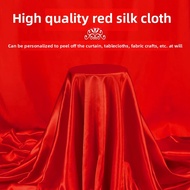 Red Silk Cloth Block Curtain Unveiling Ceremony Tablecloth Moving Award Presentation Wedding Celebra