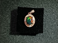 🤹高質天然黑歐泊opal蛋白石裸石送純銀吊墜托✨✨