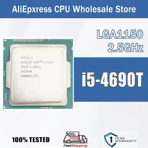 Intel Core i5-4690T 2.5GHz 4 Core 4 Thread CPU Server 4M 45W i5 4690T Desktop Processor I5 4690T int