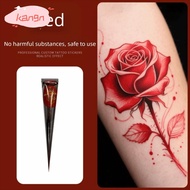 KANGN Henna Tattoo Cream, Temporary Semi-permanent Henna Paste Cone, Henna Tattoo Cream Easy-To-Use 