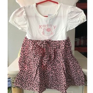 Kids Korean Cute Leopard Print Dress 2 Designs With Assorted Sizes ( for 1 to 2 yr old )