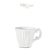 BTS成員柾國愛用款 義大利VBC casa 純白條紋系列250ml馬克杯