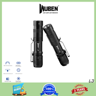 Wuben L3ไฟฉายขนาดเล็กพกพาอเนกประสงค์สว่างเป็นพิเศษกันน้ำแข็งแกร่งแสงระยะไกลไฟฉายกันน้ำกลางแจ้งที่บ้า