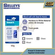 SELLEYS Knead It Underwater 50g Epoxy Putty Filler Multipurpose Repair Water Pipe Gam Epoxy Paip Air
