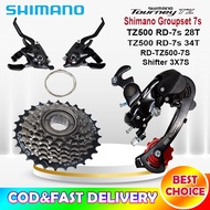 Sunshine Tourney 7speed Groupset TZ50 RD Shifter 3x7s Mountain Bike Thread Sprockets 7S 11-28/34T