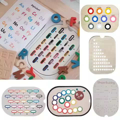 Children Montessori Games Fine Movement Training Sensory Tray Board Games Wooden Color Sorting Paris