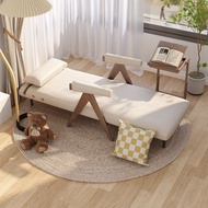 W-8 Foldable Sofa Bed Small Apartment High-Profile Figure Single Bed Household Imperial Concubine Single Solid Wood Sofa