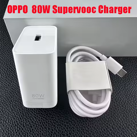 Original OPPO Reno 15 Find X9 X8 Pro 80W SuperVOOC EU US Charger Fast Charging Power Adapter USB C C