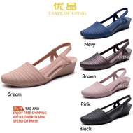 READY STOCK RM 15 FREE SHIPPING Woman  Jelly Shoes Kasut wedges High Heel alina