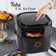 Toha Air Fryers 5.5l Multi-Functional Oil Free Non Stick Pan Electric Fryer Oven