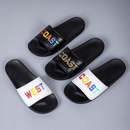 【Large Size 40-46】Personalized Original Slippers Men Anti-Slip Outdoor Slippers Letters