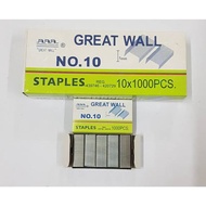 (1000PCS) Fill Staples / Great Wall Hectare Contents No. 10 (10pcs @1.700)