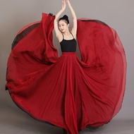 720 Degree Dance Skirt Outer Red In Black