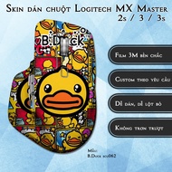 Logitech MX Master 2s / 3 / 3s mouse Skin model B.Duck scu062 | 3m Anti-slip Film Sticker