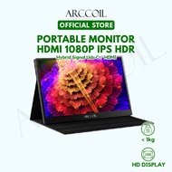 Arccoil 13.3" - 15.6" Portable Monitor Hybrid Type C / HDMI