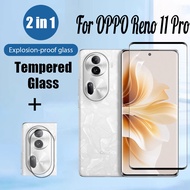 OPPO Reno 11 Pro 5G 2 in 1 Tempered Glass Screen Protector For OPPO Reno 11 F 10 Pro Plus 7 4G 5G Sc