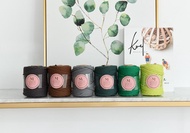 Macrame編織用彩色棉繩_綠色系列