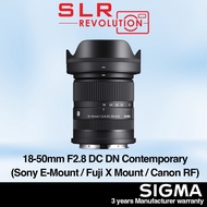 Sigma 18-50mm F2.8 DC DN Contemporary Lens for Sony E / Fujifilm X