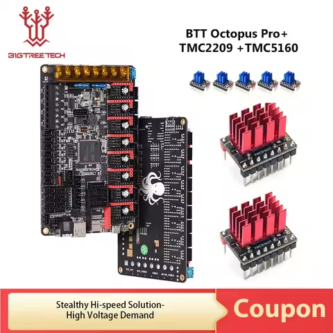BIGTREETECH Octopus Pro BTT PI Motherboard Klipper 3D Printer High Speed High Pressure TMC2209 TMC51