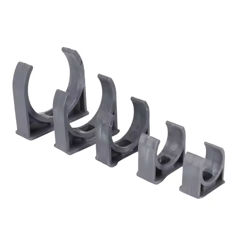 20/25/32/40/50mm Gray PVC Pipe Clamp U-shaped Hose Brackets Garden Irrigation Water Pipe Clamp Plumb