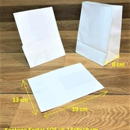 Premium Paper Bag SOS White Paper Bag 13x8x19 cm contents 100
