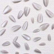 Almond Press On Nails - BTArtbox Silver Glitter Short Press On Nails, Cat Eye Glue On Nails With Nai