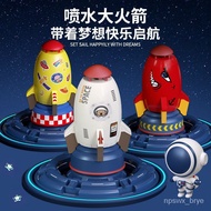 ZzPopular Spaceman Water Spray Rocket Kweichow Moutai Water Toys Children's Summer Outdoor Interactive Lift Rotating Spr