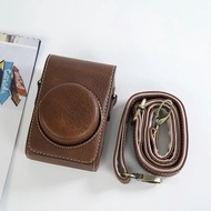 Buffalo Leather Camera Case Bag Cover for Canon SX730 G7X Mark II Sony ZV-1II ZV1F ZV1 Lumix LX10 LX