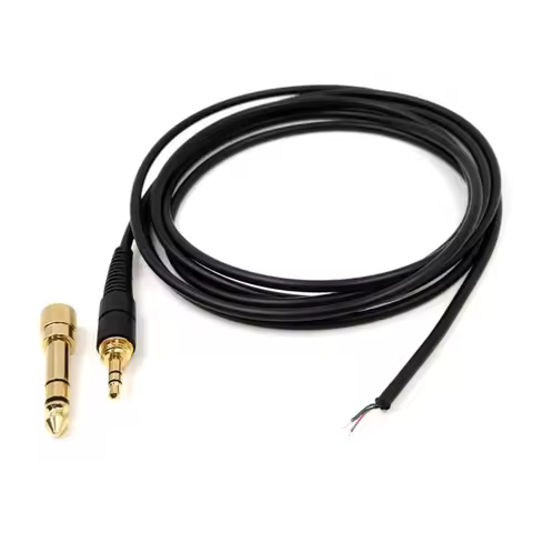 Replacement Cable for M20X M30X AD500X A550Z AD900X DT440 DT770 DT880 DT990 MDR-7506 6.5mm Cable Hea