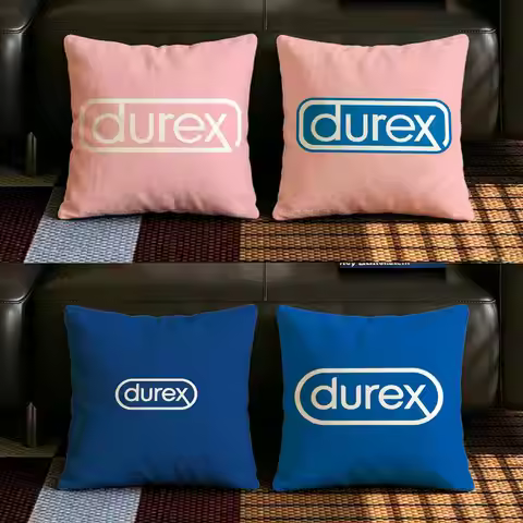 Brand D-Durex Cushion Cover Natural Linen Pillowcase Set, All-in-One Decor for Sofa, Bedroom & Chair