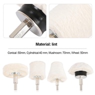 4pcs Polishing Buffing Pads Mop Wheel Drill Kit For Car Polisher Aluminum Polishing Mop Wheel Sets W