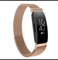 Fitbit inspire HR/Fitbit inspire/Fitbit ice 2rosy gold magnetic strap/靚靚玫瑰金色磁石米蘭錶帶