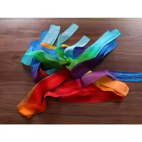Thumb Tip Streamer (5cm*108cm) Magic Trick Stage Street Close Up Vanish Appearing Finger Tricks Magi