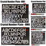 Motosiklal Kristal Fancy Plat Nombor (HM1/HM6/HM3/C2/AUW)   Number Plate Fancy Crystal Motor Bike (H