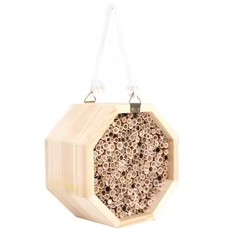 Wooden Insect Bee House Wood Bug Room Hotel Nesting Box for Outdoor Garden Decoration Reptiles Livin
