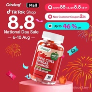 Careleaf - ACV Gummies - 1000mg ACV, Dengan Beetroot, Vitamin B12 & B6 - Vegan, Halal, Bukan GMO, Be