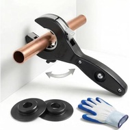Ratcheting Pipe Cutter, 2 in 1 Close Quarters Tube Compact Cutter, Ratcheting Pipe Cutter Tool for C
