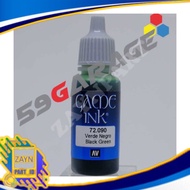 Vallejo 72090 Black Green Game Ink - military model