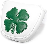 barudan golf Green White Shamrock Golf Headcover Head Covers Magnetic Mallet Putter Club Cover Protector Synthetic Leather Well Made for Odyssey 2ball Putters,Scotty Cameron,Tayormade,Ping