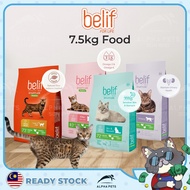 ALPHAPETS PETS Belif Smartcare Cat Dry Food 7.5kg Premium Kitten Adult All Breeds Cat Food Makanan K