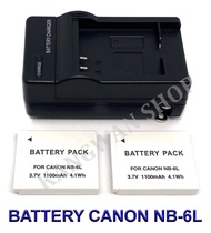 NB-6L \ NB6L แบตเตอรี่ \ แท่นชาร์จ \ แบตเตอรี่พร้อมแท่นชาร์จสำหรับกล้องแคนนอน Battery \ Charger \ Battery and Charger For Canon Powershot S120,SX510 HS,SX280 HS,SX500 IS,SX700,D20,S90,D30,ELPH 500,SX270,SX240,SX520 BY JAVA STORE