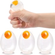 Yolk Egg Squishy Ball, Pinch Toy Transparent Egg Fidget Toy, Reduce Pressure Toy Ball Simulation Egg