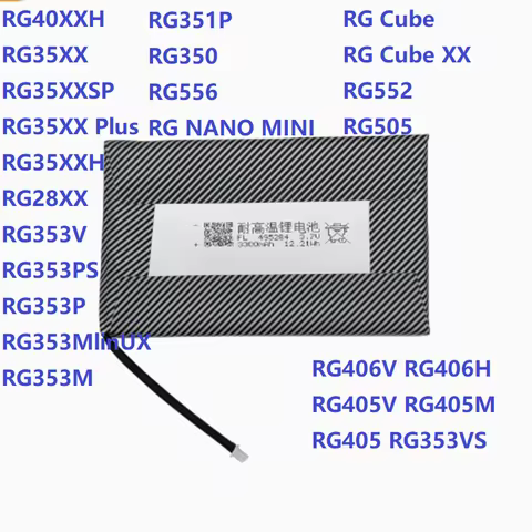 Battery for Anbernic RG351P RG353V RG350 RG353M RG40XXV RG556 RG552 RG505 RG406V RG406H Win600 RG405