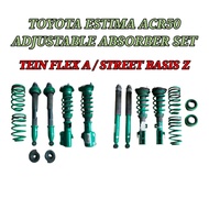 Adjustable TEIN FLEX A / STREET BASIS Z Toyota Estima Previa ACR50 06-19 Adjustable TEIN FLEX A / ST