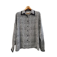 Vintage Shirt For Women Long Sleeves Bust 44/Waist 44/Shoulder 17/Length 27 Yves St.Clair Second Han