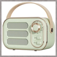 (ZGOY) Retro Speaker 360 Stereo Effect Bluetooth Mini Speaker Vintage Radio Home Decor Sound Box for Outdoor