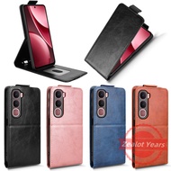 Casing For Vivo Y21d 4G Y31 5G 2025 Flip-open Phone Case Luxury Retro Leather Flip Protective Cover