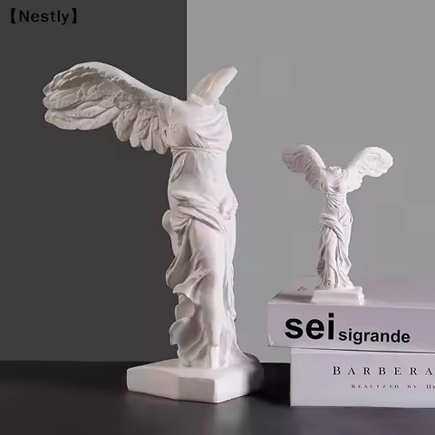 Greek Goddess Of Victory Character Statue Angel Wing Art Figurine Decoration Home Office Decor Resin