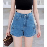Women's denim cargo Shorts Hoptant Jeans Sexy Women's Jeans denim shorts for women