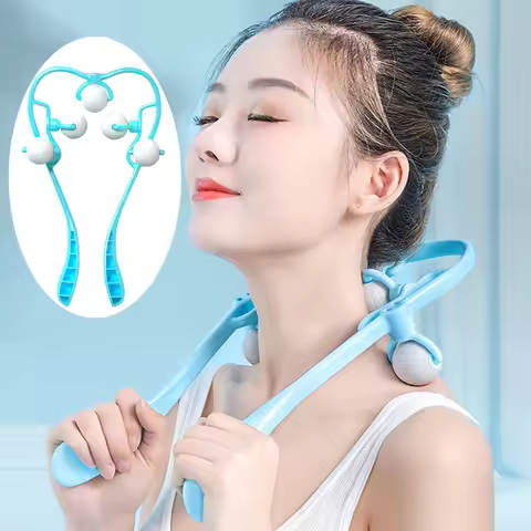 Multifunction Handheld Manual Massager for Cervical Spine Shoulder and Neck Massage Neck Clamp Knead